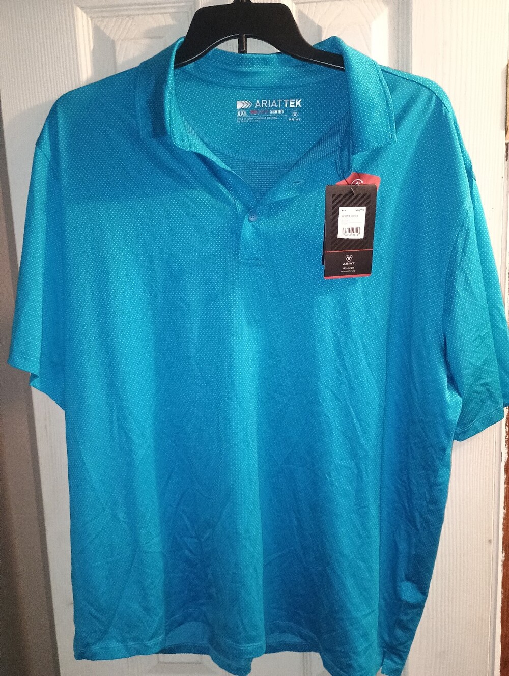 AriatTek Men's Short Sleeve Polo in Teal